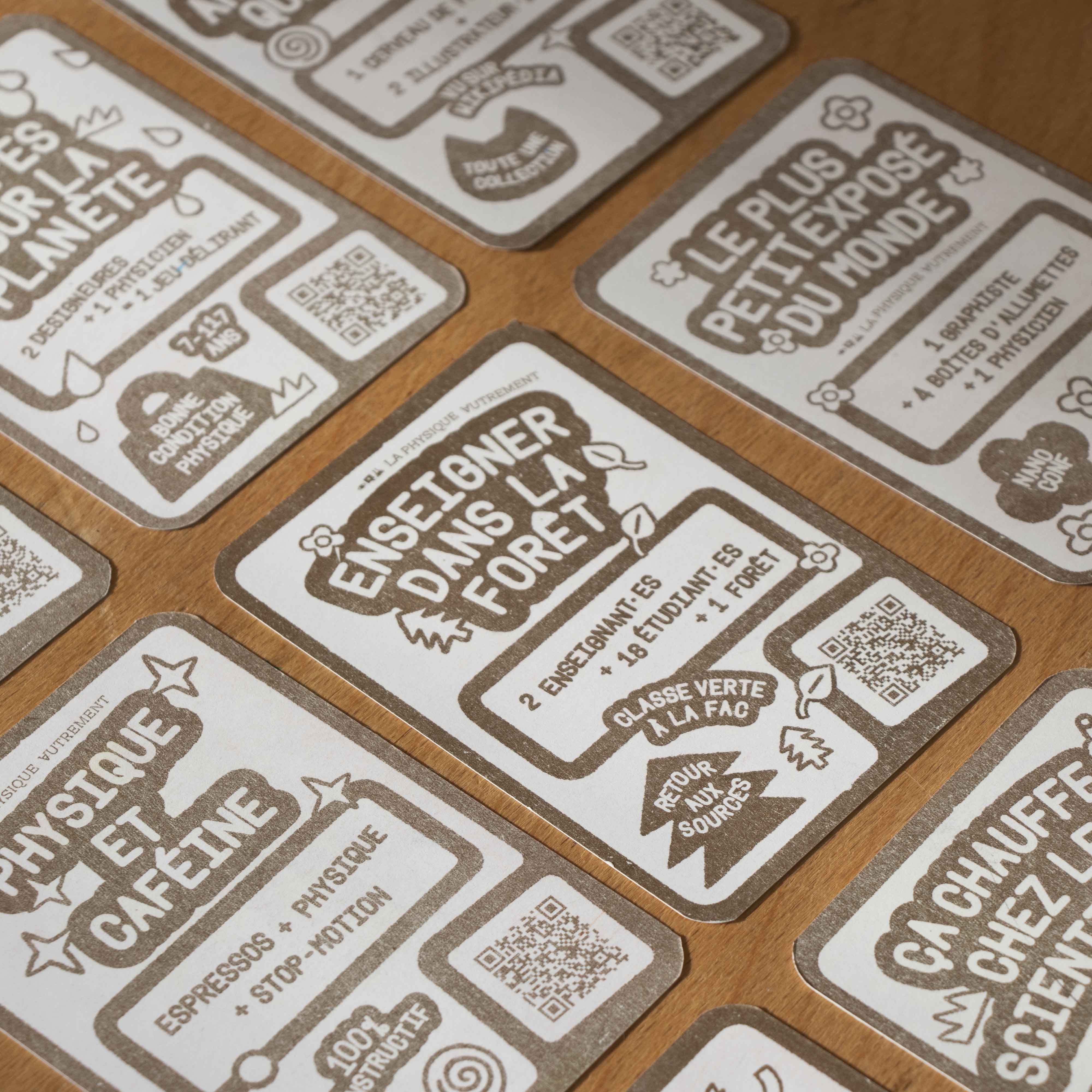 Les mascottes de La Physique Autrement